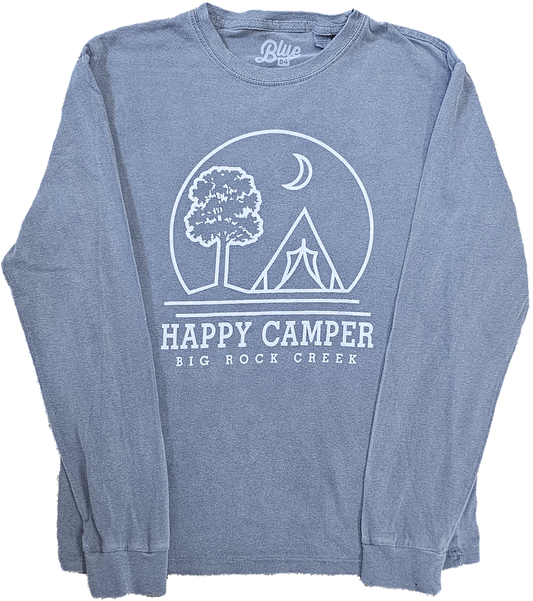 Youth long sleeve T Happy Camper - Navy