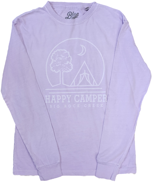 Youth long sleeve T Happy Camper - Pink