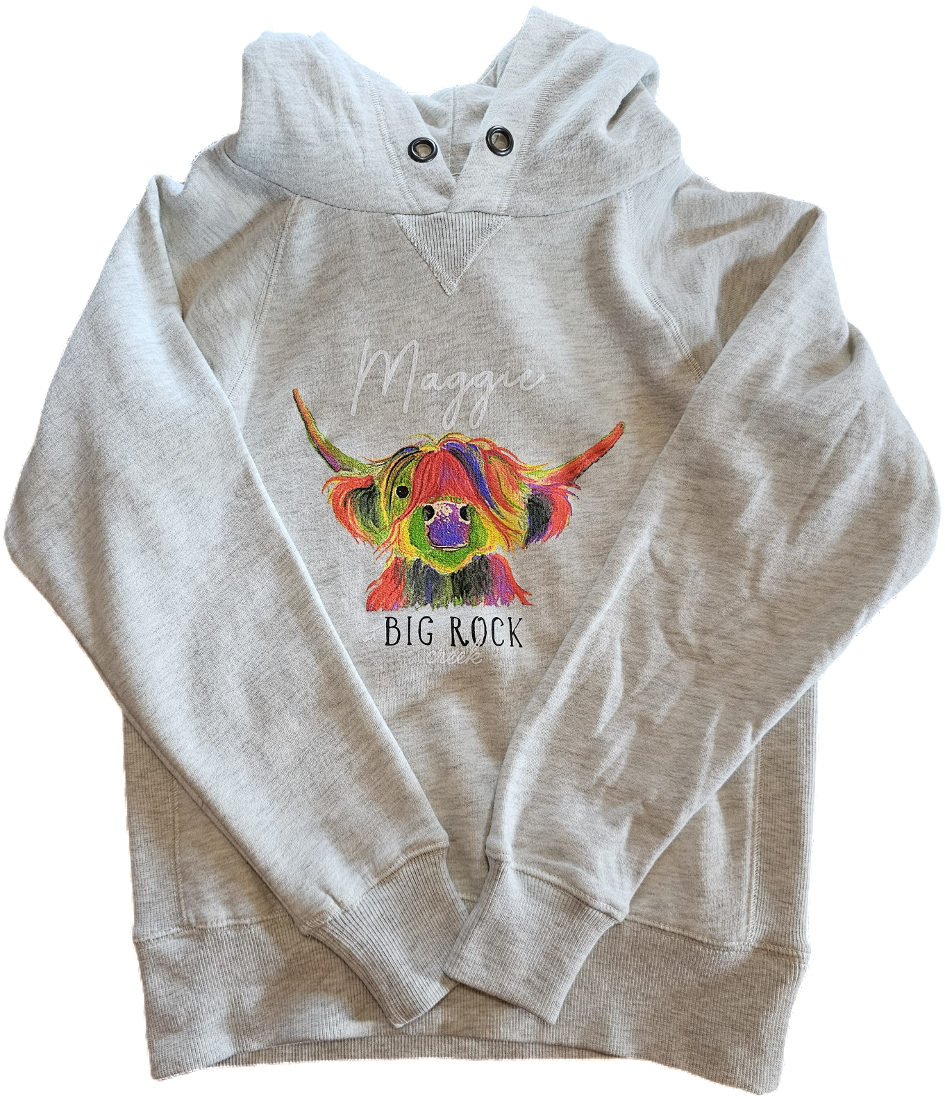 Rainbow Maggie Hoodie Heather Grey