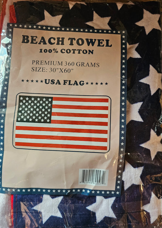 Patriotic Beach Towel