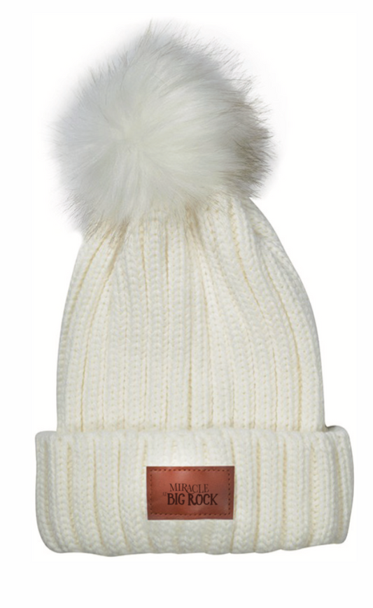 Miracle Pom Hat White